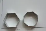 Octagon & Hexagon Cookie Biscuit Cutter Metal Aluminium Baking Tool New