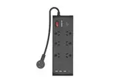 Monster 6 Socket Surge Protection Board with USB-C & USB-A Ports MT-FPSP6700UB