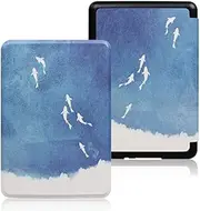 enoxboo Case for Kindle Paperwhite 12th Gen 2024 and Kindle Colorsoft Signature Edition, Slim Light Shell Cover for Kindle Paperwhite with Auto Wake/Sleep Feature, 7 Inch