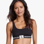 Calvin Klein Underwear Monogram Unlined Bralette Black Size X-Small