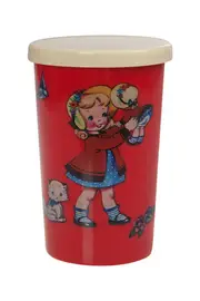 Dolly Girl Beaker With Lid--LAR-9115-D14