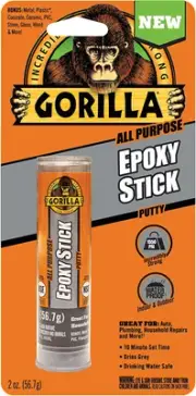 Gorilla All Purpose Epoxy Putty Stick, Adhesive, Sealer, Waterproof, Non-Rust...