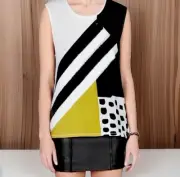 SASS & BIDE Smile That Flickers Cotton Sequin Swing Tee. Size XXS. NWT $220
