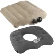 2pcs Inflatable Donut Pillow Hemorrhoid Pillow Cushion for Tailbone Pain Home...