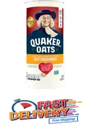 Quaker Old Fashioned Instant Whole Grain Oatmeal, 42 oz Canister. FREE SHIPPING