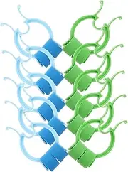 Nose Clip 10 Pack Foam Nosebleed Control Clip Snoring Prevention for Children's Breathing Training Emergency Aid Plastic Clamp