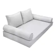 |SLIPCOVER ONLY|S1 Daybed Mattress Bolster Backrest Covers Piped Trim Crib AD105