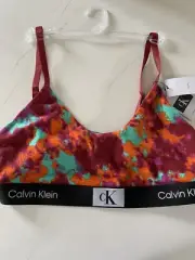 Calvin Klein Women's 1996 Unlined Bralette QF7216 - 322 Size Large NWT