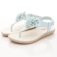 在飛比找蝦皮商城優惠-DELLS日本娃娃專櫃童鞋花花涼鞋2616藍(中大童段)32