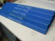 RARE 1970s Corning Ware Products Merchandising Blue Shelf Display Covers