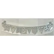 Bunting Flags Banner Metal Cutting Die for Scrapbooking & Card Making