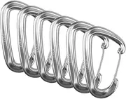 6 PCS 12KN Heavy Duty Carabiner Clips Aluminum Alloy for Hammocks Camping Hiking Backpacking Home Boat Canopy with Flexible Clip