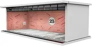1:64 Scale Parking Lot Display Case Vehicle Scene Toy Protective Collectibles for Diecast Car Action Figures Mini Dolls, Pink Pig