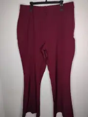 NWT City Chic Women's Claret Red/Tuxe Luxe Pants Size 20