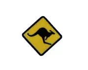 Badge Patch Embroidered Fusible Badge Kangaroo Panel Embroidery