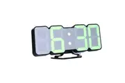 TODO LED Digital Alarm Clock 115 Colour Display USB Power Countdown Timer Remote - Black