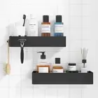 Kitsure Large Shower Caddy - 2 Pack Adhesive Shower Shelf, No Drill Bath Caddy f