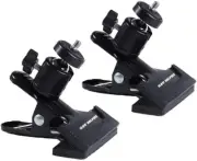 Tripod Clip Clamp Mount Flash Reflector Holder for Studio Backdrop Camera with 3