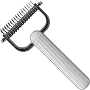 Dematting Comb for Dogs | Deshedder Brush,Dematting Comb Grooming Tool Mat Detangling Remover for Matted Hair Dogs Cats