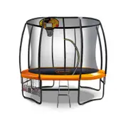 Kahuna Classic Trampoline 10ft With Basket Ball Set - Orange