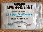 Vintage Esmond Whisperlight Sheet Blanket Chatham 70 X90 Baby Blue Twin Full Bed