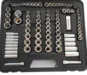 Husky 92 Pc ¼” -3/8” 1/2 " Drive Socket Set T-1105