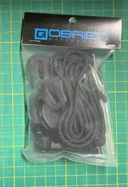 O’Brien Wakeboard binding laces with lace locks (4) - Black