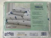 Wildkin SHARK ATTACK Toddler Sheet Set sharks ocean sealife new