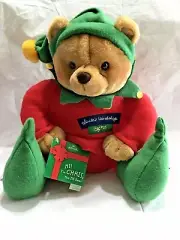 Hallmark Chris The Elf Bear #25 Santa's Workshop 12" Stuffed Plush NWT