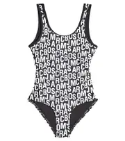 [Marc Jacobs Kids] Marc Jacobs Kids Logo printed swimsuit Y 2 black
