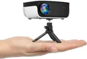Home Theater and Outdoot Mini Projector - 1080P 240" Supported Movie Projector