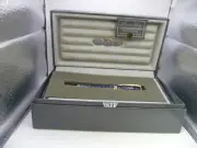 Parker Vintage Duofold International Fountain Pen-Blue Marble -l8k medium-new