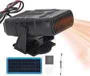 30W Solar Heater, Portable Space Heater, Solar Greenhouse Heater, Dry Heating, Crystal Solar Panel Heater, for Greenhouses, Sheds, Pet Houses and