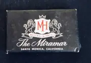 Vintage The Miramar Massaglia Hotels Santa Monica California Mini Ivory Soap Bar