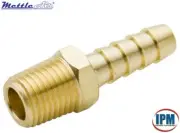 1" Hose ID Barb x 1" NPT Male Brass Straight Fitting 125-16H MettleAir NEW!