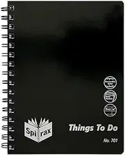 Spirax 701 Organiser Range Things to Do A5 210X158Mm 96 Page