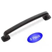 *5 Pack* Cosmas Cabinet Hardware Oil Rubbed Bronze Handle Pulls #4396-128ORB