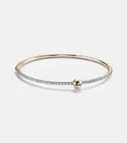 [Rainbow K] Rainbow K Ball 14kt gold bangle with diamonds One Size gold