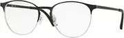 Ray-Ban Women's 0RX 6375 2861 51 Optical Frames, Silver (Silver On Top Black)