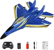 Remote Control Wireless Airplane Toy 2.4Ghz RC Plane with Lights 29x20.5x6.5cm RC Fighter Airplane for Adults Kids