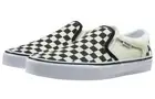 Vans Asher VN000SEQIPD Sneaker Mens 7.5 Sail Black Checkered Skate Shoes RHS2605