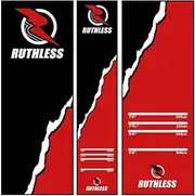 RUTHLESS Darts Mat | Heavy Duty Non Slip Durable Carpet Dart Mat, Riptorn, Black (MAT67)