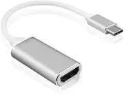 USB Type C to HDMI Female 4K HD TV Cable Adapter for MacBook Connect TV Monitor White