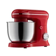 Healthy Choice Electric 1200W Mix Master 5L Stand Mixer- Red