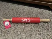 Dolly Parton Christmas Rolling Pin Baking Cookies NWT