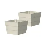 2pc Winawood Planter Pot Small 45x38cm Home/Garden Decor Display Stone Grey