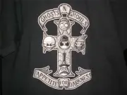 TeeFury Nightmare XLARGE "Appetite For Darkness" Before Christmas GNR Mash BLACK
