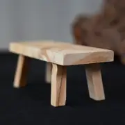 Wooden Stool Display Cliff Ornaments Toddler Kids Short Rustic