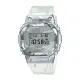 【CASIO 卡西歐】G-SHOCK 冰酷迷彩半透明電子錶(銀_GM-5600SCM-1)