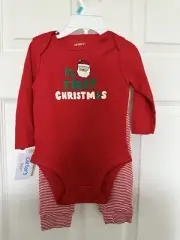 Carters Christmas Outfit, “MY 1ST CHRISTMAS” Size 6 Months, NWT